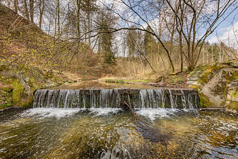 Gemeinde Reischach Landkreis Altötting Hochmühl Rockersbach Wasserfall (Dirschl Johann) Deutschland AÖ